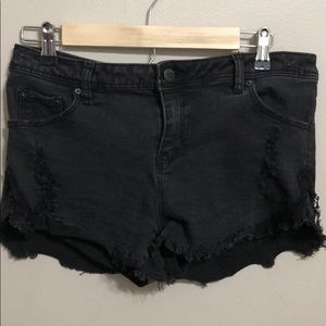 Black high waisted shorts